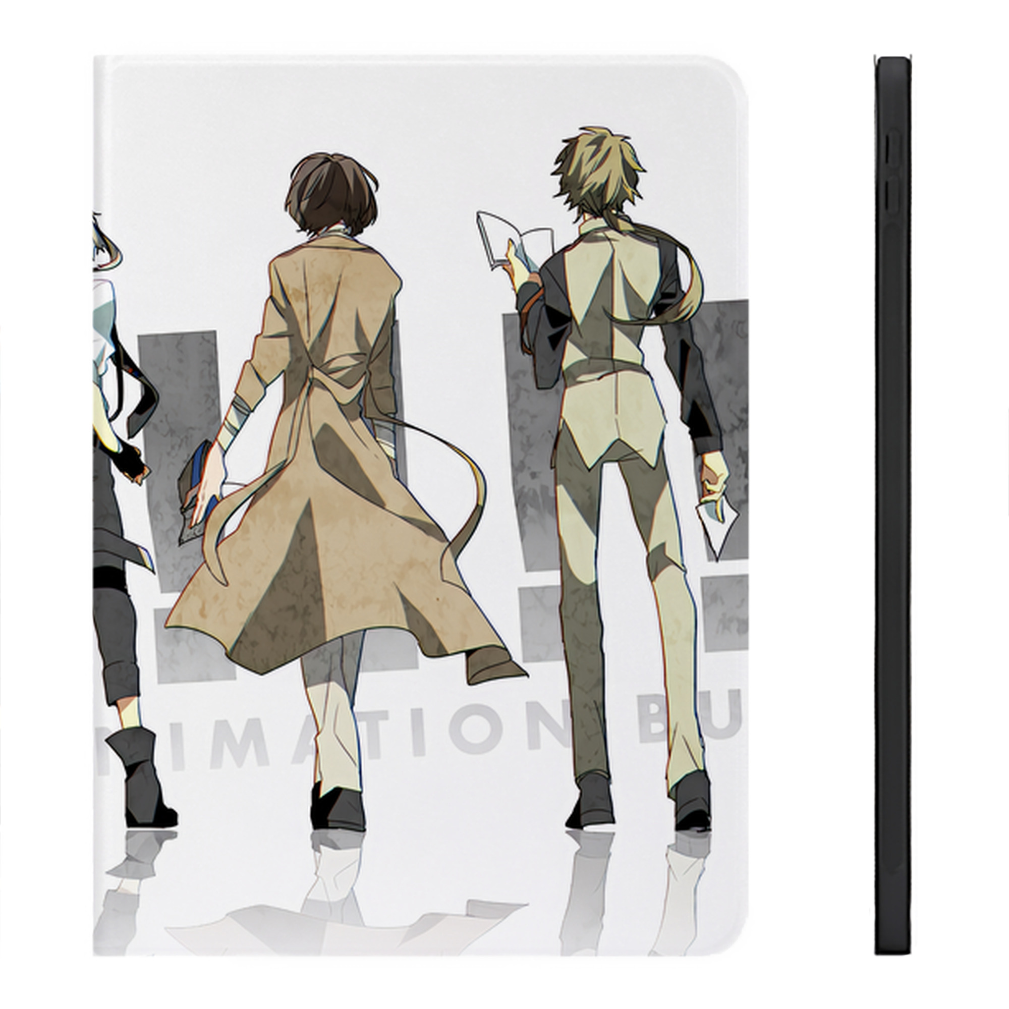 （画像用） 文豪ストレイドッグス Bungo Stray Dogs IPadケース ペンホルダー付き ブックスタイルデザイン